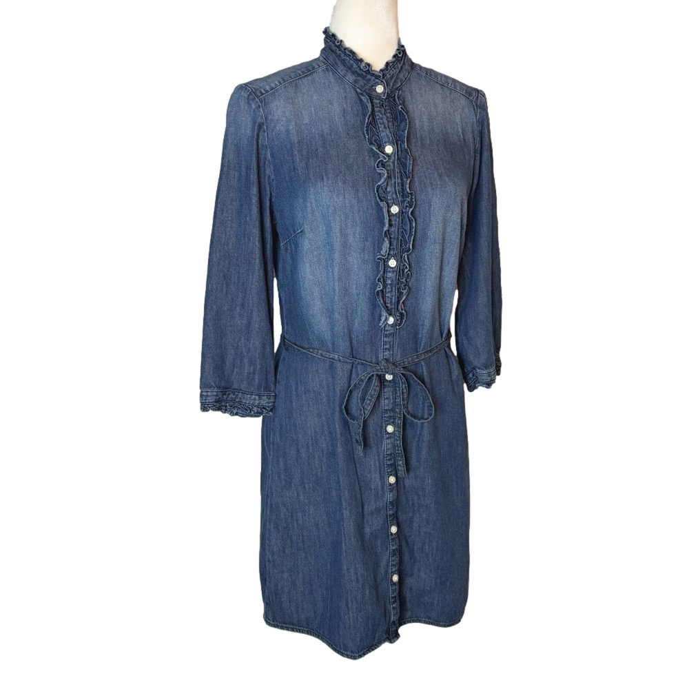 Tommy Hilfiger denim ruffle dress